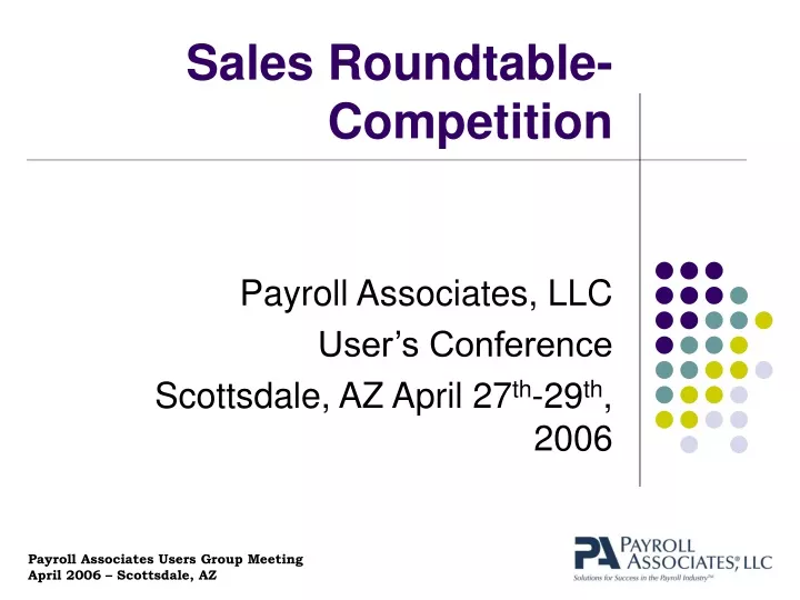 sales roundtable competition