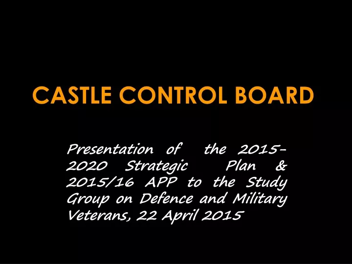 castle control board