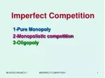 Imperfect Competition - slide 1
