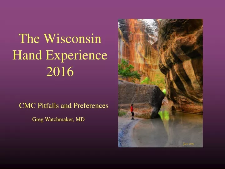 the wisconsin hand experience 2016