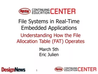 File  Systems  in Real-Time Embedded Applications