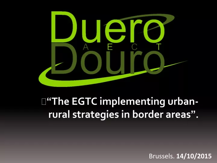 the egtc implementing urban rural strategies
