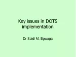 Key issues in DOTS implementation - slide 1
