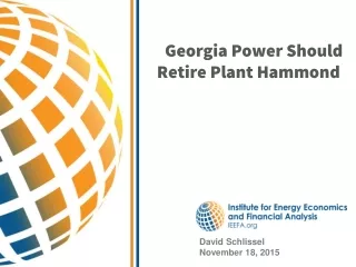 Georgia Power Should Retire Plant Hammond