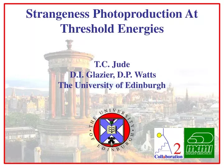 strangeness photoproduction at threshold energies