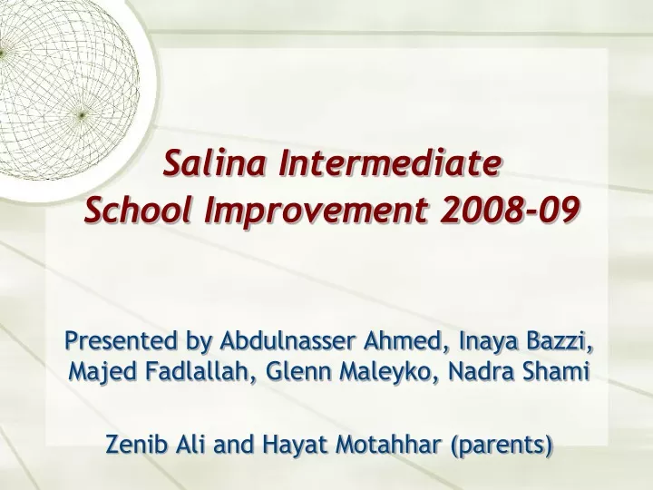 salina intermediate school improvement 2008 09
