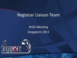 Registrar Liaison Team