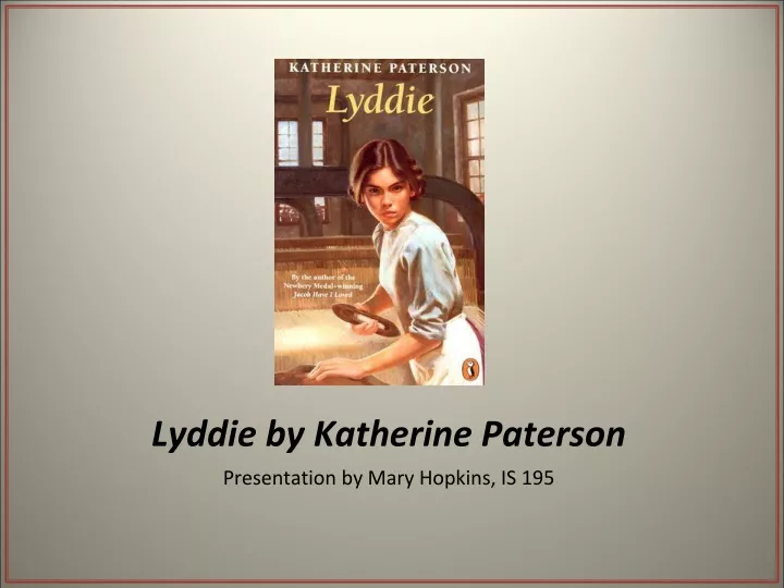lyddie by katherine paterson