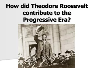 How did Theodore Roosevelt contribute to the  Progressive Era?