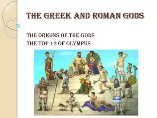 The Greek and Roman Gods