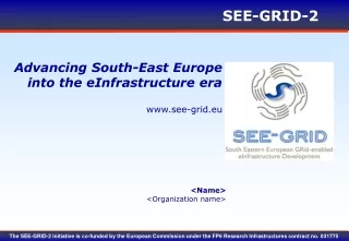 Advancing South-East Europe  into the eInfrastructure era
