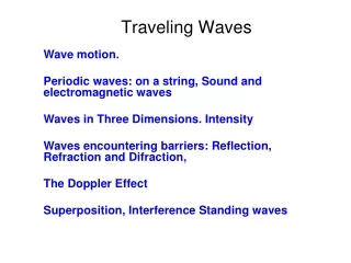 Traveling Waves