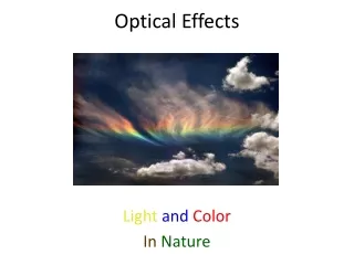 Optical Effects