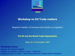Workshop on EU Trade matters