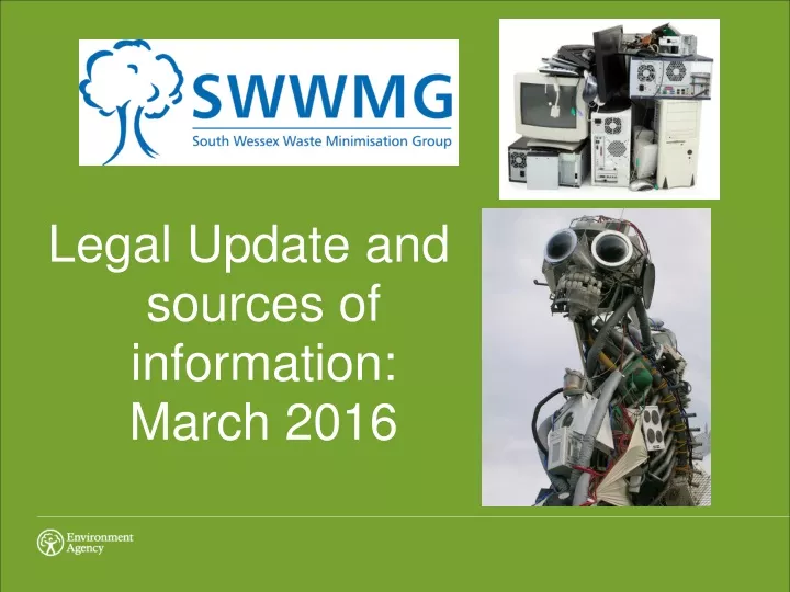 legal update and sources of information march 2016