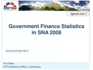 Government Finance Statistics in SNA 2008