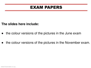 EXAM PAPERS