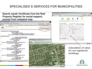 SPECIALISED E-SERVICES FOR MUNICIPALITIES