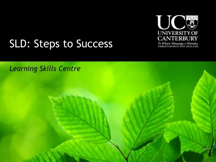 sld steps to success