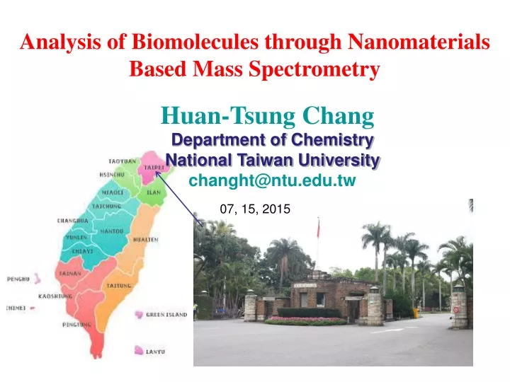 analysis of biomolecules through nanomaterials based mass spectrometry