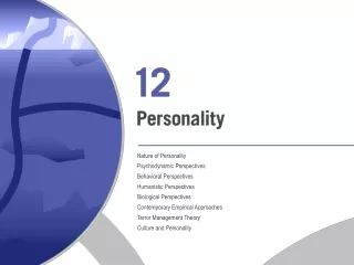 Nature of Personality