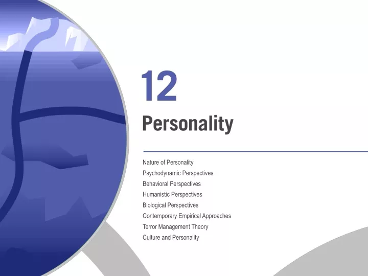 nature of personality