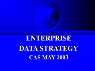 ENTERPRISE  DATA STRATEGY CAS MAY 2003