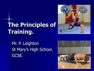 The Principles of Training.