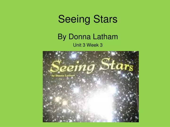 seeing stars