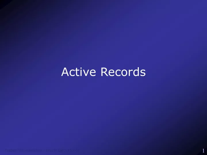 active records