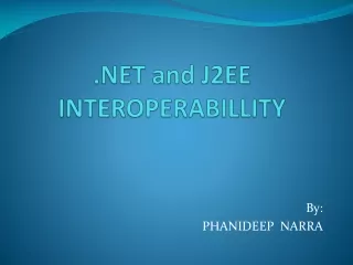 .NET and J2EE INTEROPERABILLITY