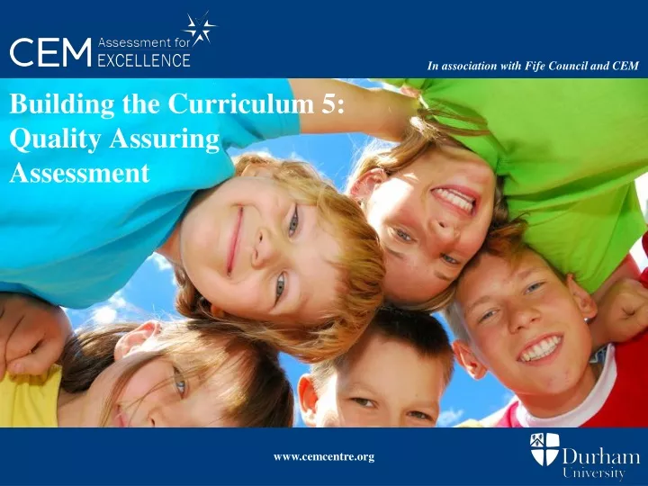 building the curriculum 5 quality assuring assessment