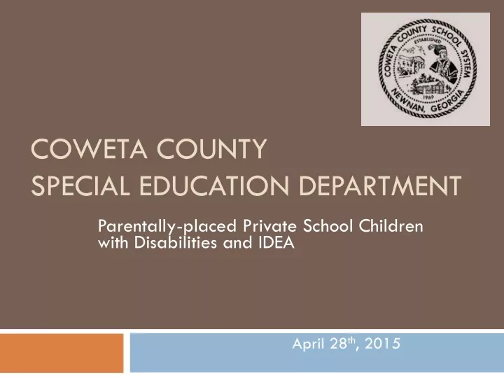 coweta county special education department