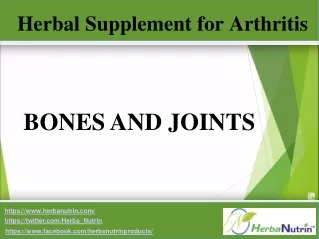 Herbal Supplement for Arthritis