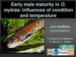 Early male maturity in  O. mykiss : influences of condition and temperature