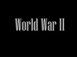 World War II