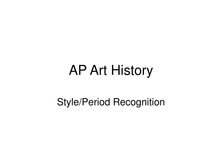 ap art history