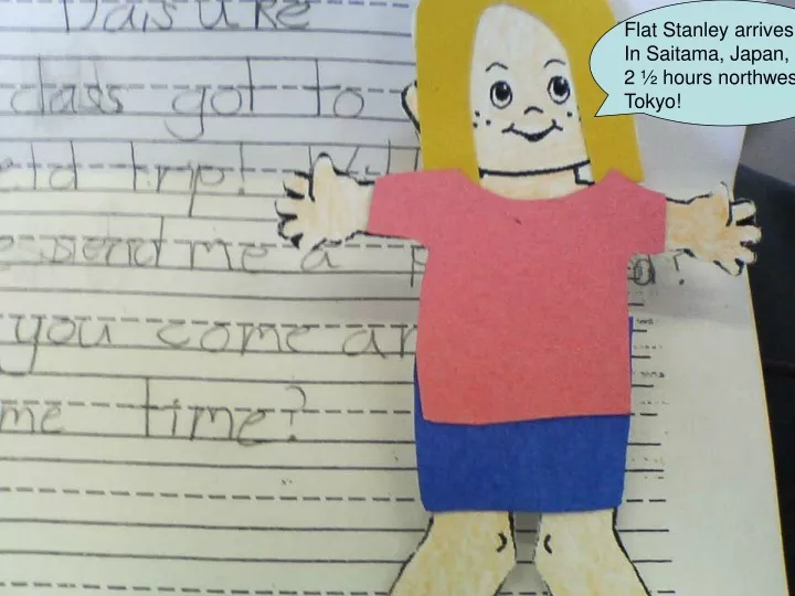 flat stanley arrives in saitama japan about