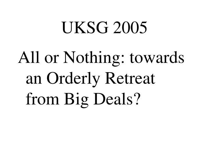 uksg 2005