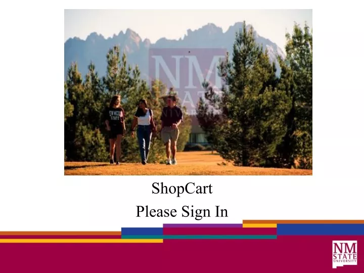 shopcart please sign in