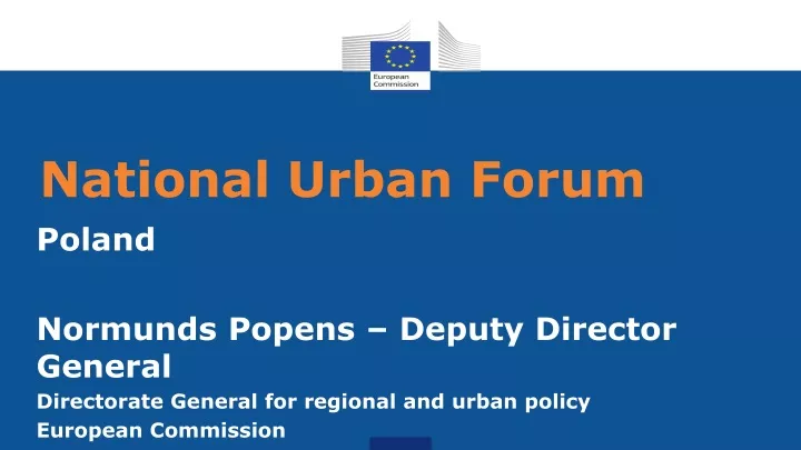 national urban forum