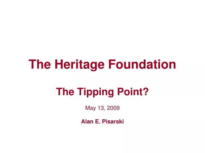 the heritage foundation