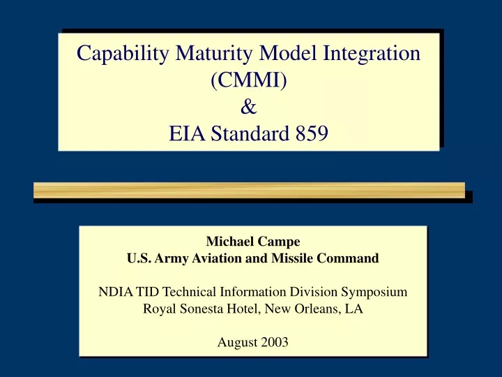 capability maturity model integration cmmi