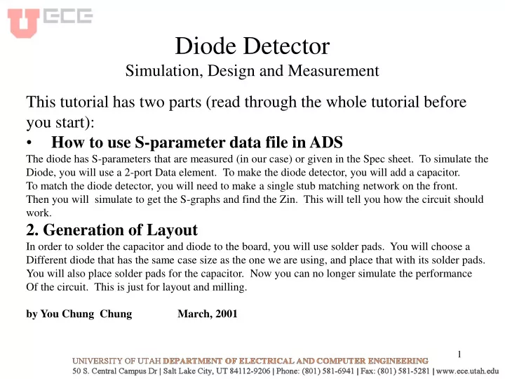 diode detector simulation design and measurement