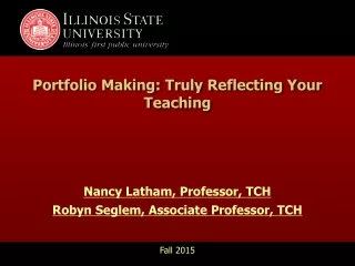 Portfolio Making: Truly Reflecting Your Teaching