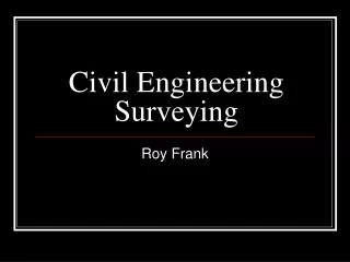Civil Engineering  Surveying