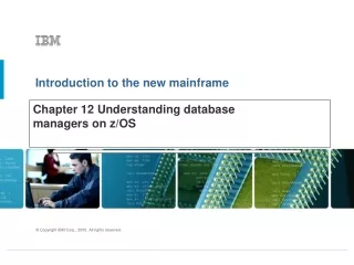 Chapter 12  Understanding database managers on z/OS