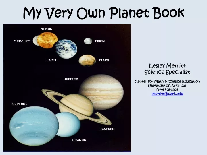 my very own planet book