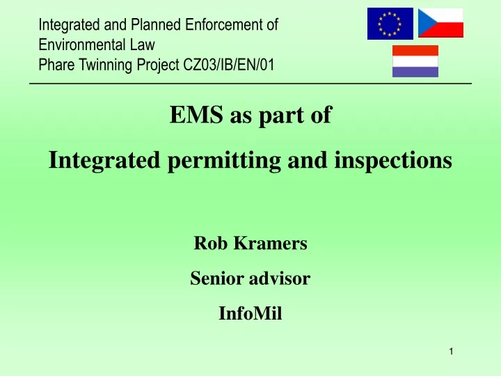 ems as part of integrated permitting