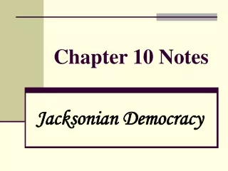 Chapter 10 Notes